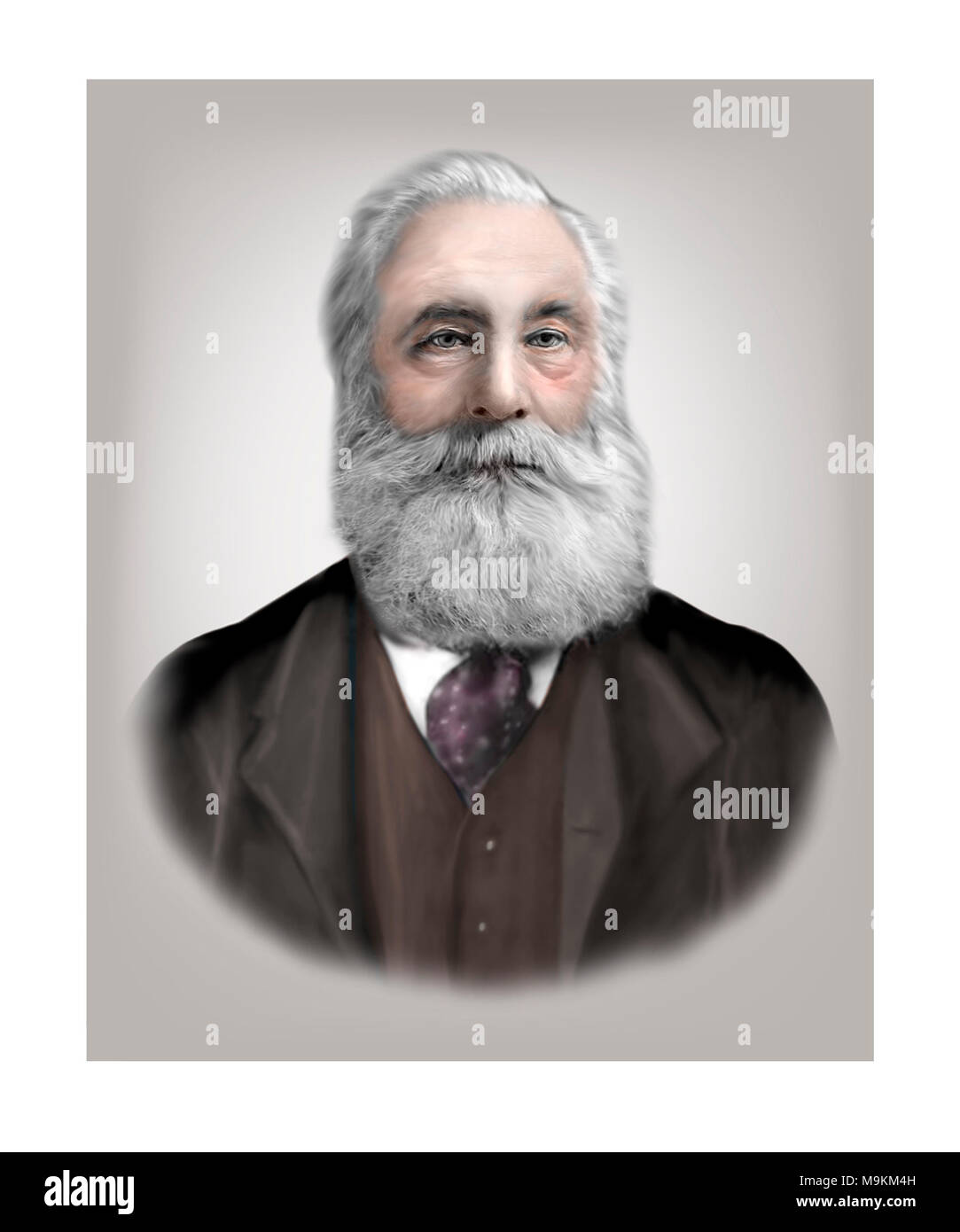 William Henry Perkin 1838 - 1907 chimiste britannique Banque D'Images
