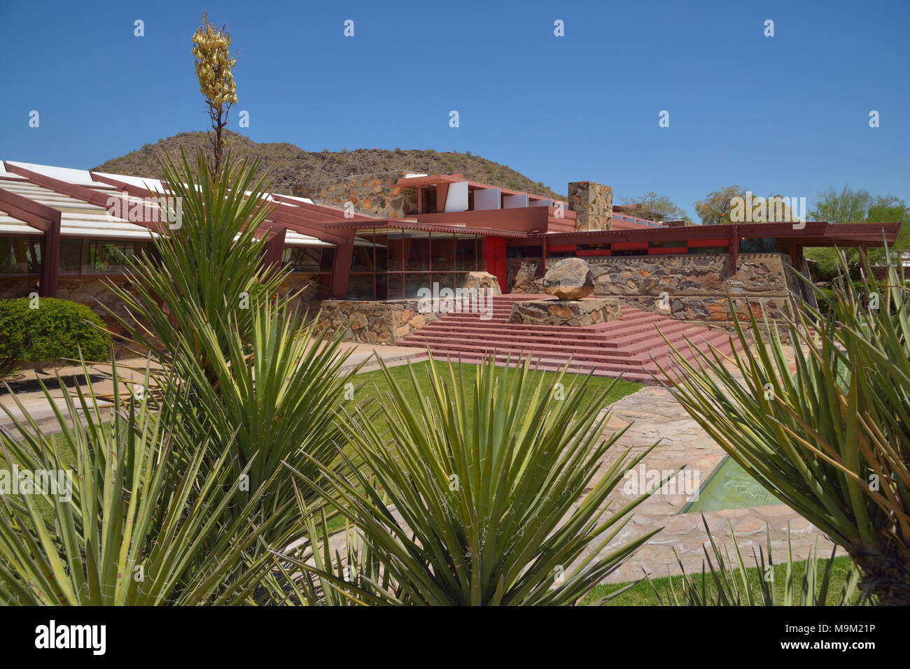 The Taliesin West - maison d'hiver de Frank Lloyd Wright, Scottsdale, Arizona Banque D'Images