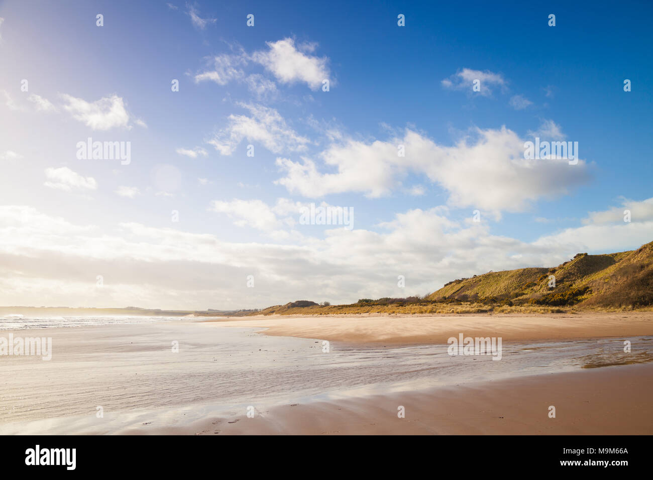 Lunan bay beach près de Montrose Ecosse Banque D'Images