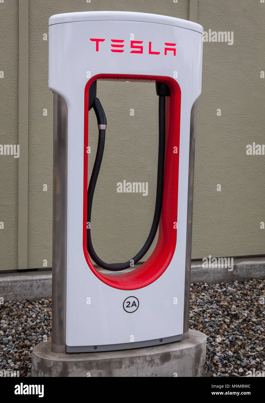 Telsla Kelowna BC Canada Banque D'Images