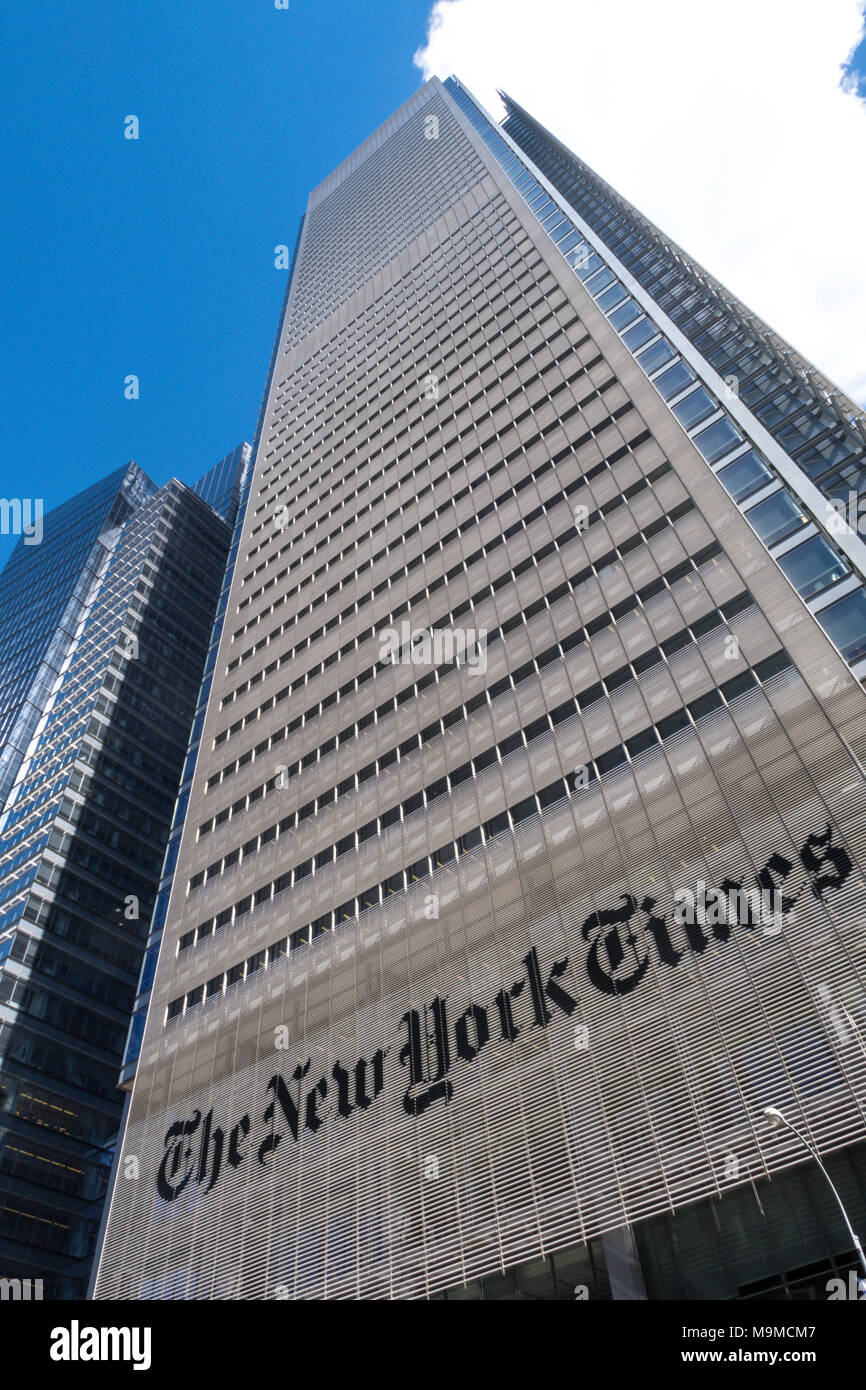 Le New York Times Building, New York City, USA Banque D'Images