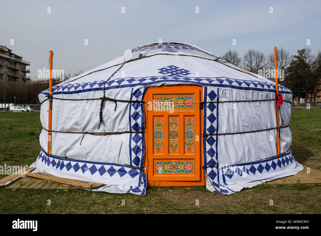 Tente mongole en Italie Photo Stock - Alamy