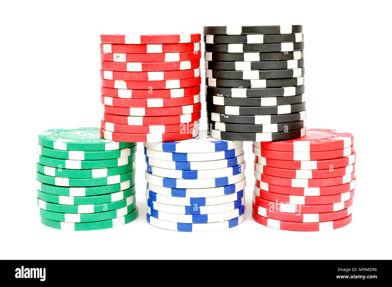 jetons de poker Banque D'Images