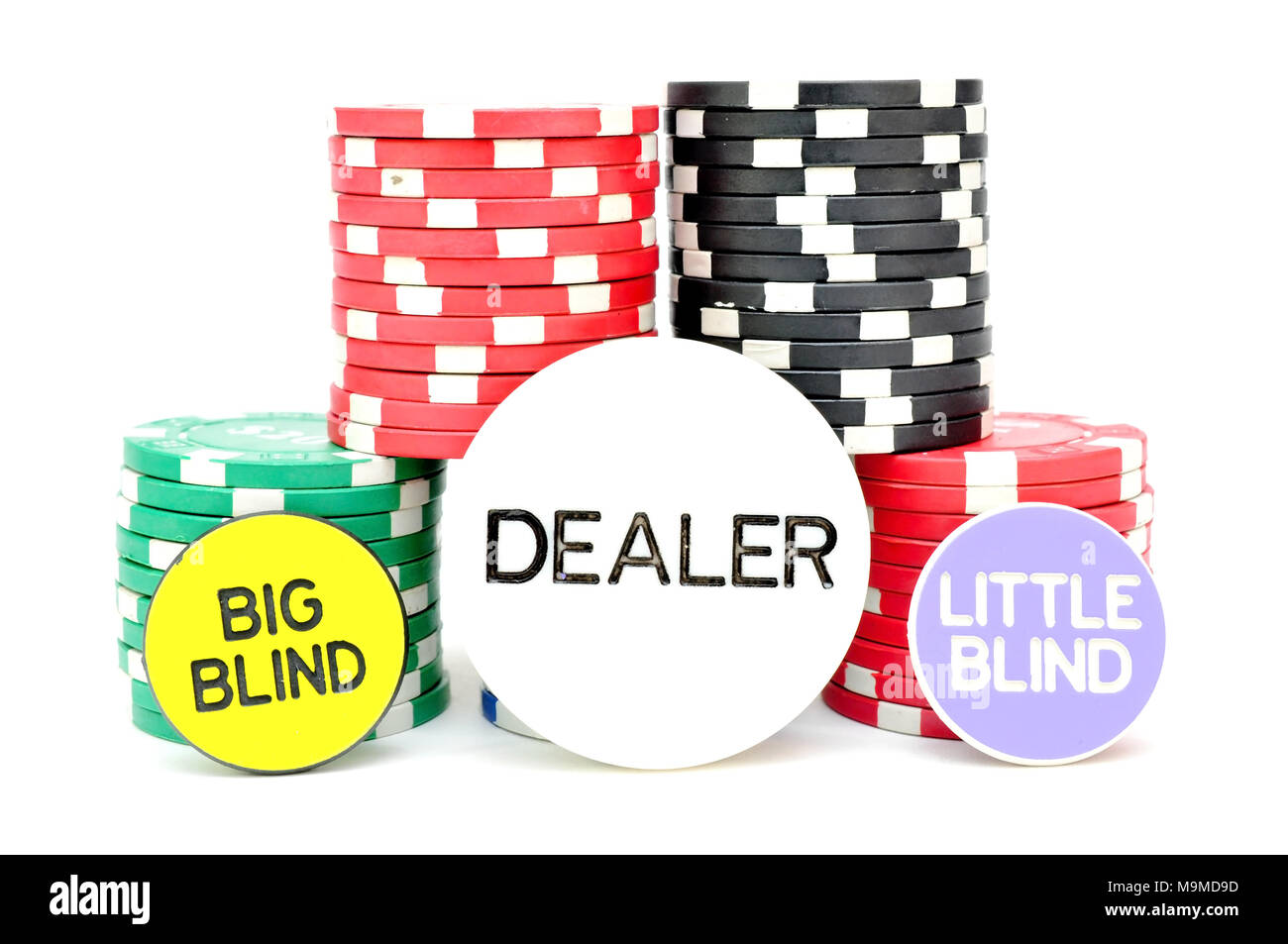 jetons de poker Banque D'Images
