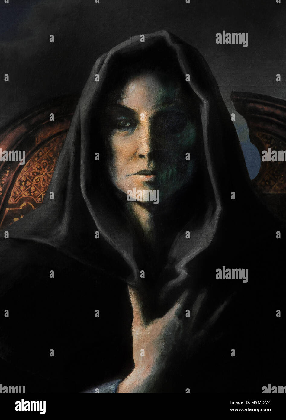 La reine sombre Banque D'Images