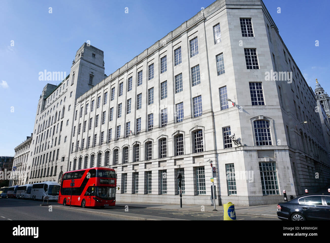 Immeuble de bureaux à la reine Victoria Street, London, UK Banque D'Images