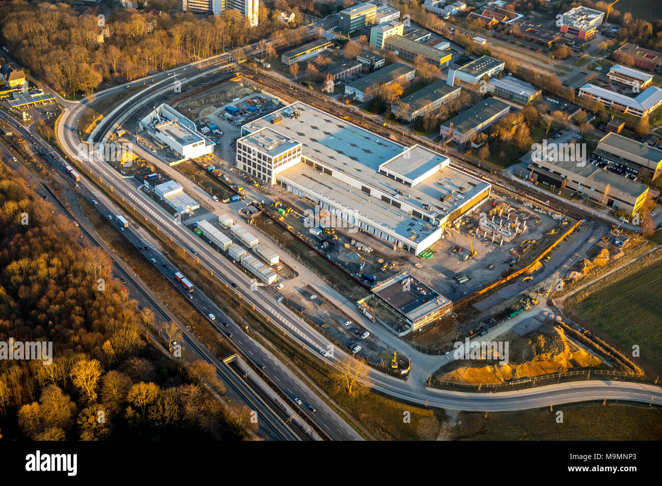 Photographie aérienne, Deutsche Bank, l'Allemagne Fédérale d'argent la plus grande installation de stockage, Dortmund, Rhénanie du Nord-Westphalie, Allemagne Banque D'Images