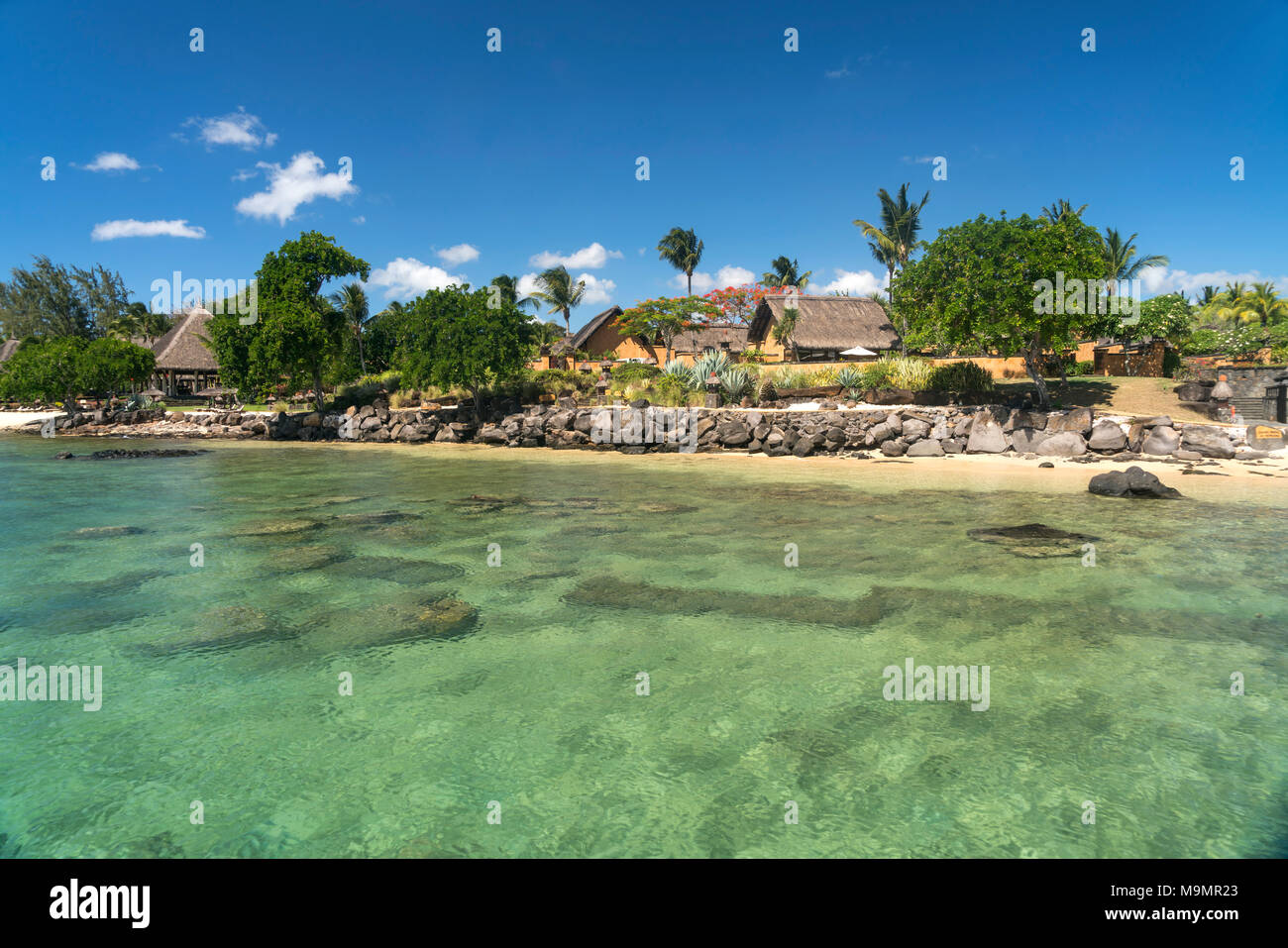 Côte à l'hôtel Oberoi, Turtle Bay, Ile Maurice Banque D'Images