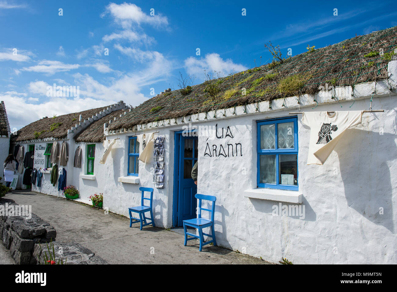 Pub local dans Arainn, les îles d'Aran, Irlande Banque D'Images