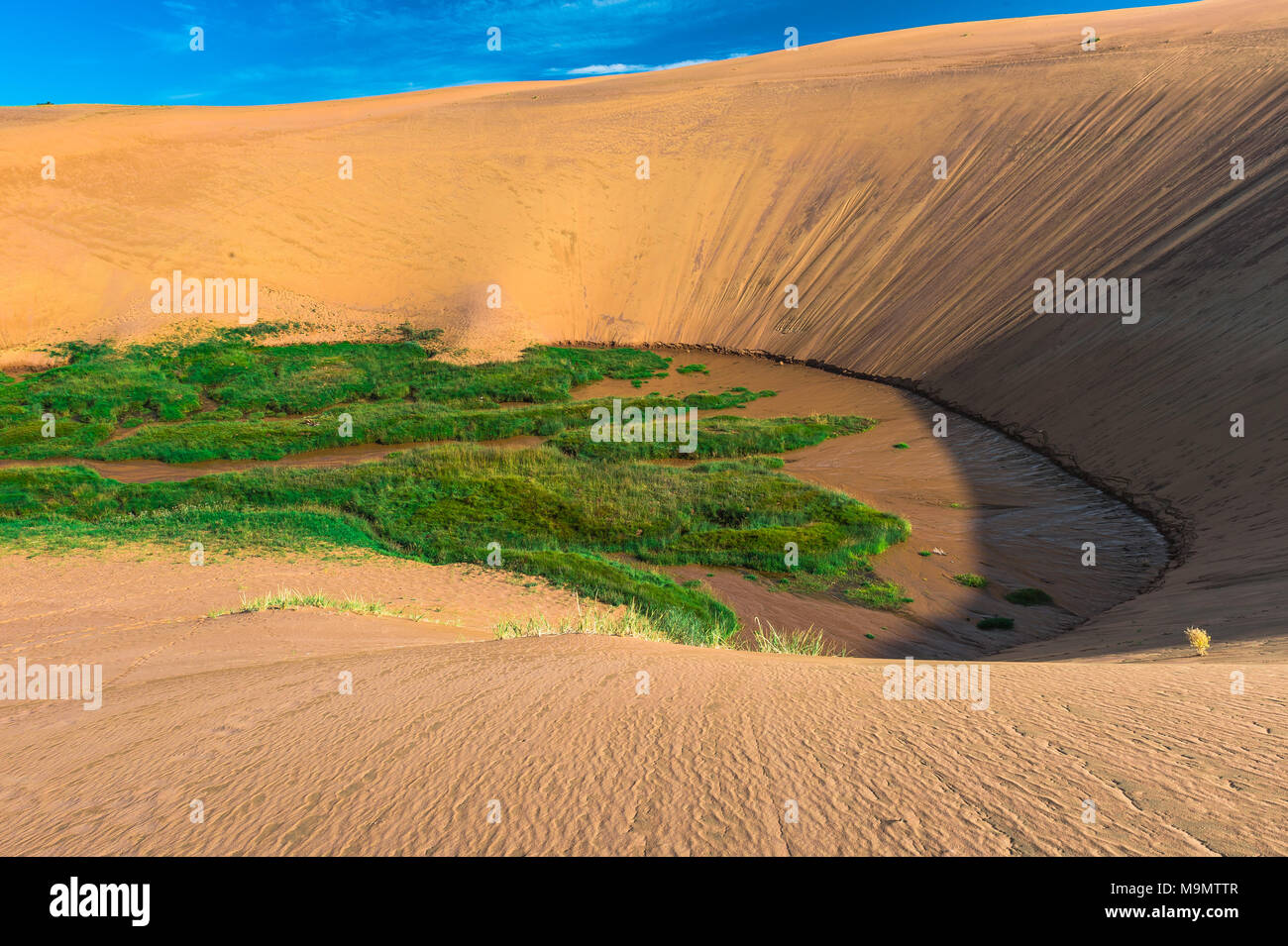 Baga-Nariin-gol, Nariin River, Mongolie Banque D'Images