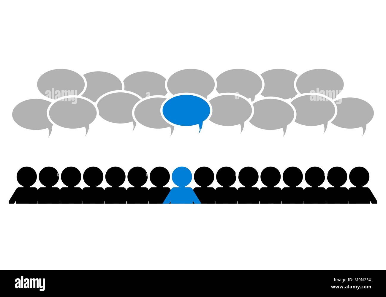 Leader dans l'équipe Illustration de Vecteur