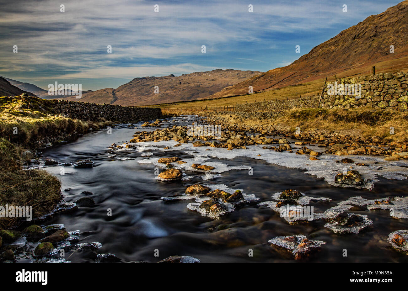 Hardknott Pass, Lake District, Cumbria. UK Banque D'Images