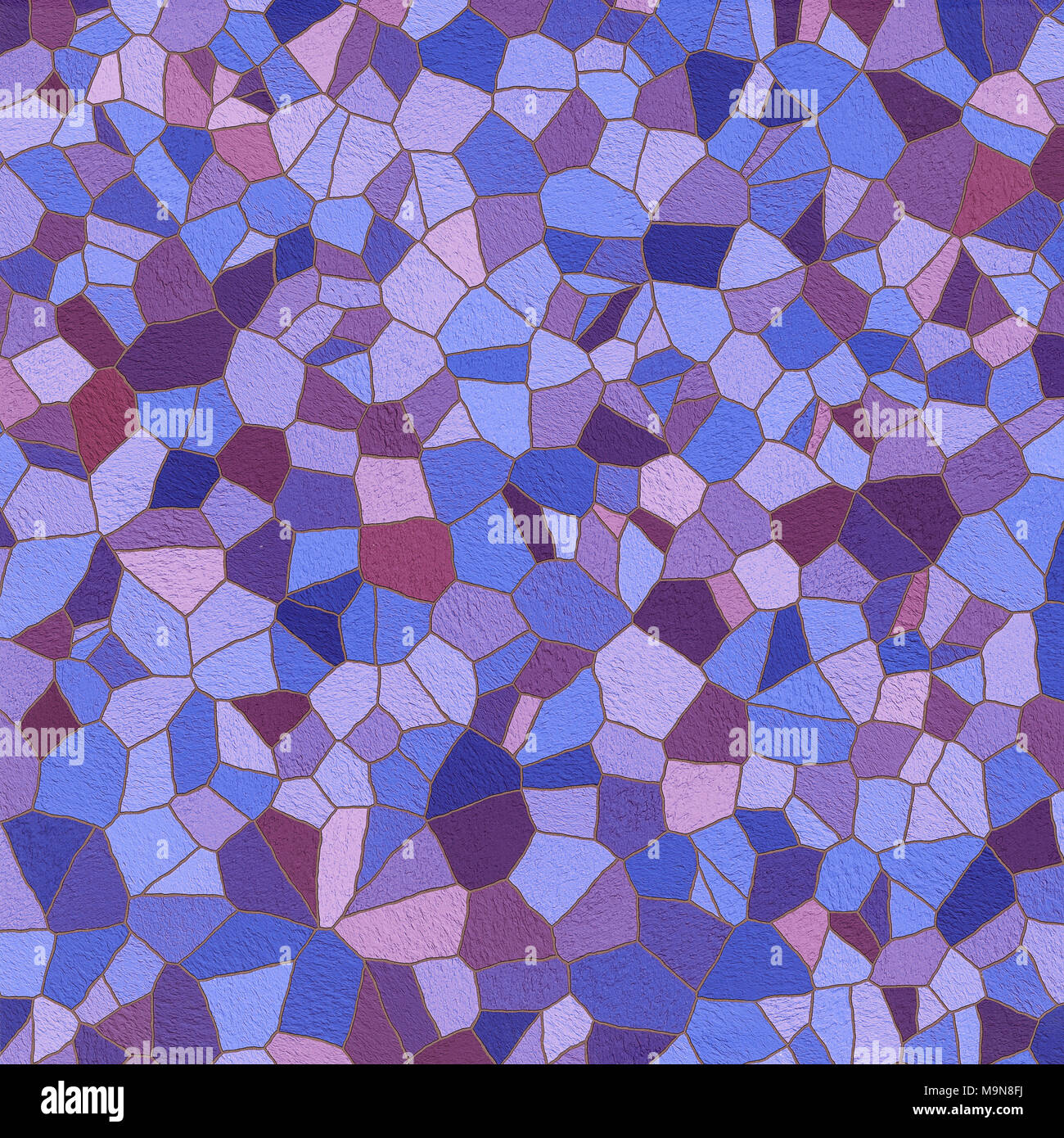 Mosaïque décorative en pierre bleue patern. L'illustration. Le point de droit. Banque D'Images