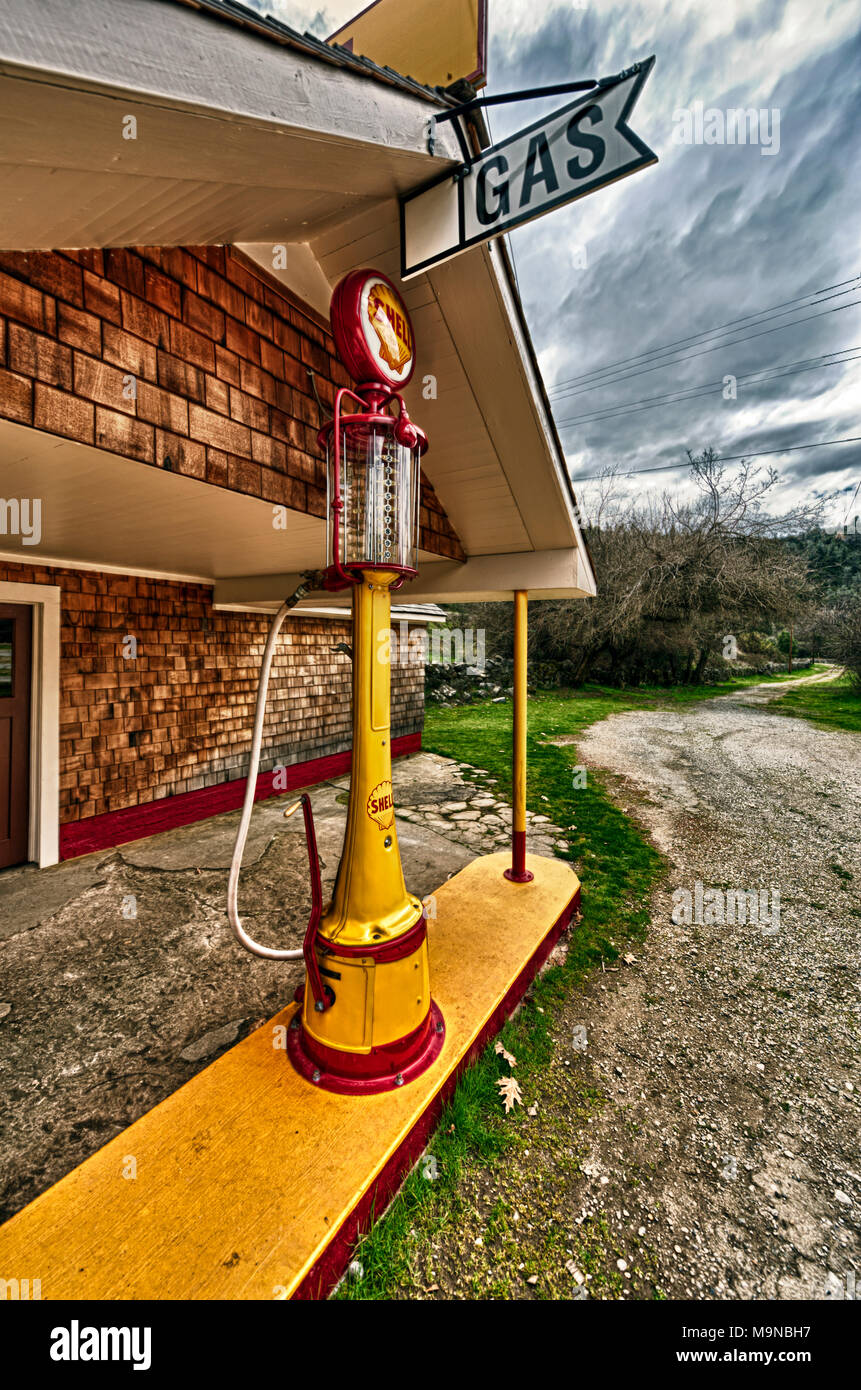 Pompe à gaz Vintage Banque D'Images