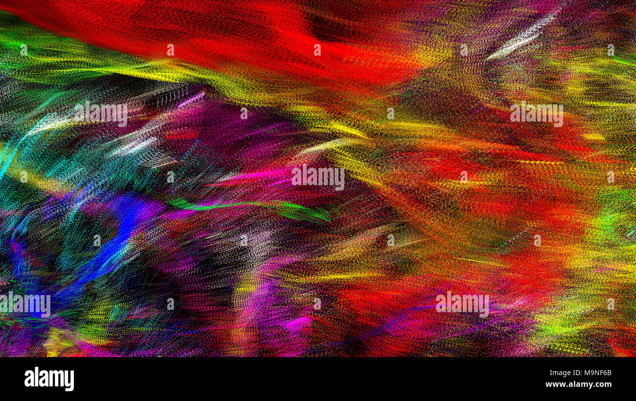 Abstract background image de couleurs et ondulées, l'expressionnisme abstrait avec des effets de flou Banque D'Images