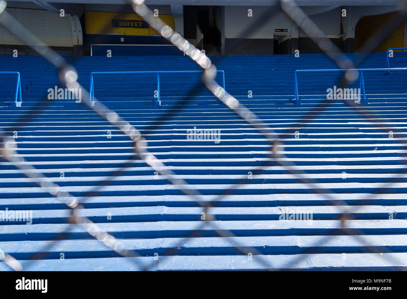 La Bombonera, accueil à la masse de Boca Juniors football club, Buenos Aires, Argentine Banque D'Images