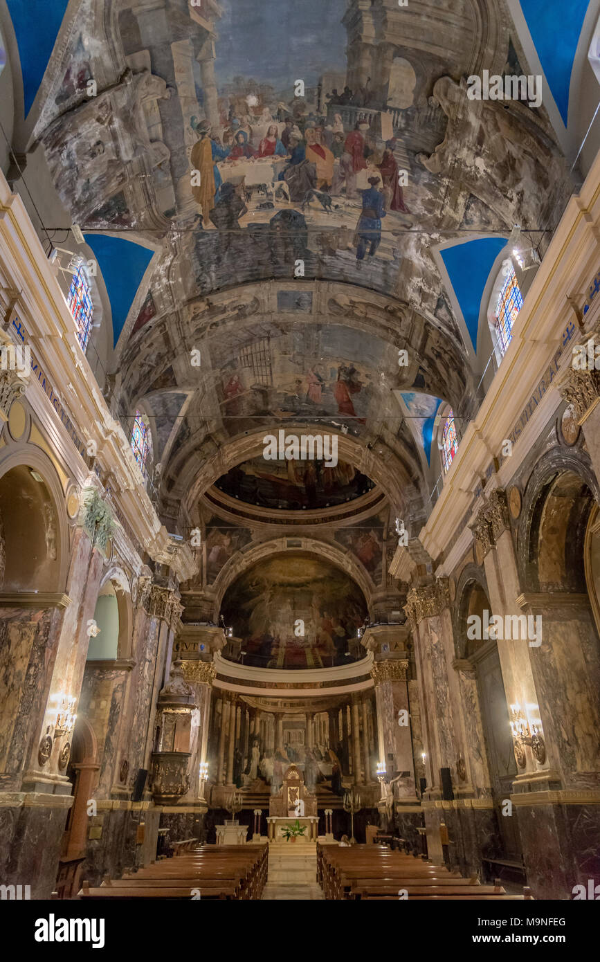 À l'intérieur de l'église San Miguel Arcangel, Buenos Aires, Argentine Banque D'Images