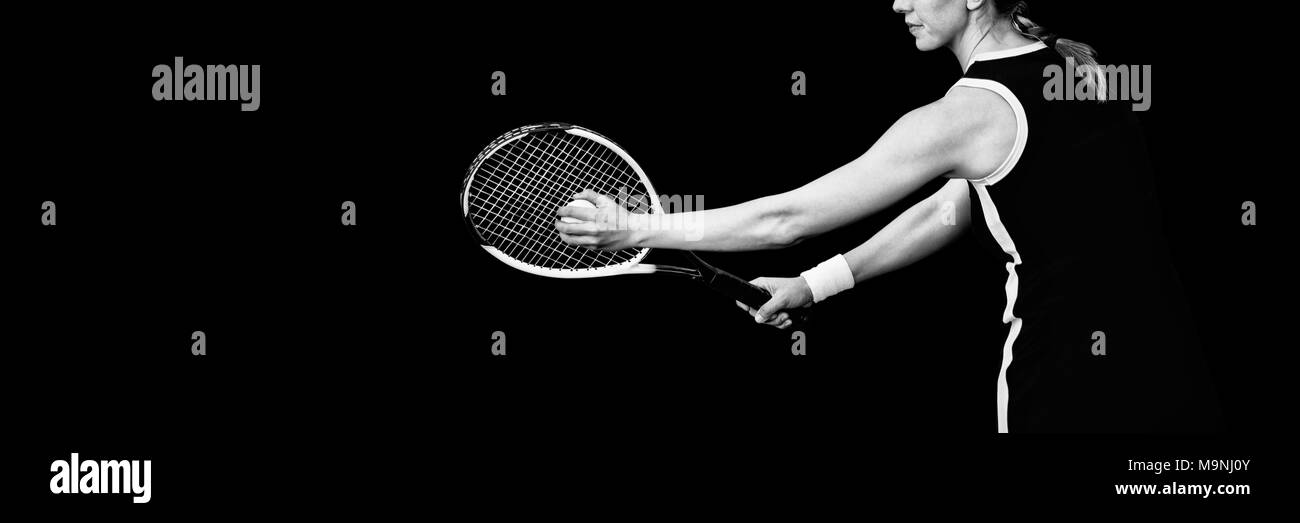 Femme Tennis Banque D'Images