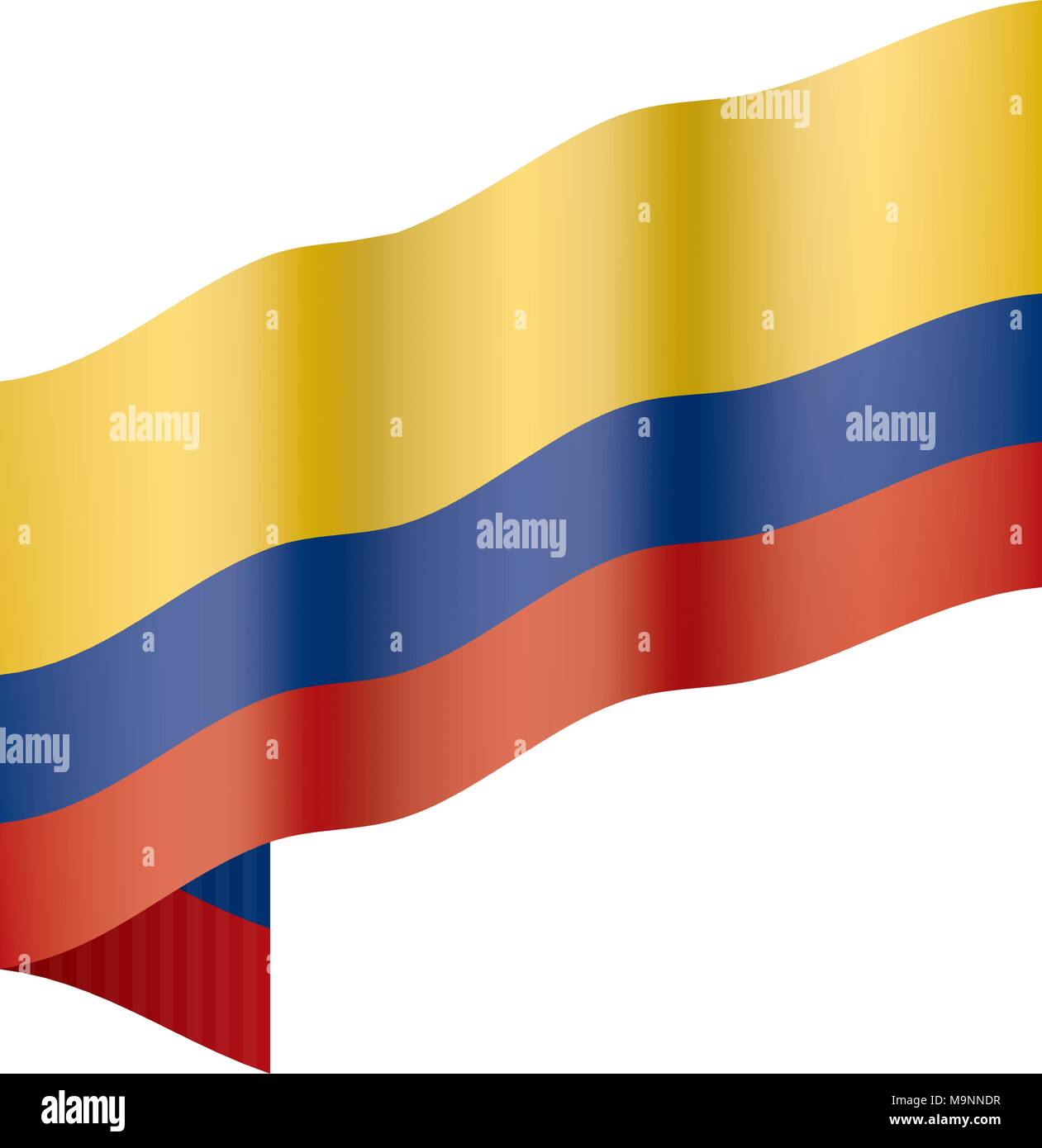 Colombie drapeau, vector illustration Illustration de Vecteur