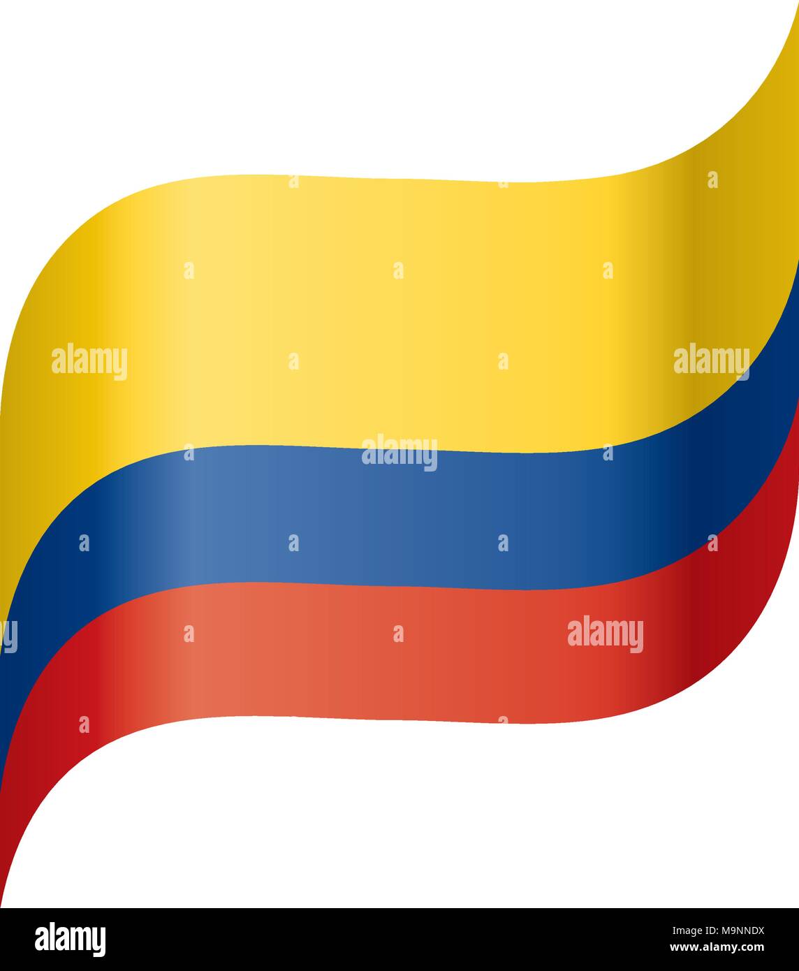 Colombie drapeau, vector illustration Illustration de Vecteur