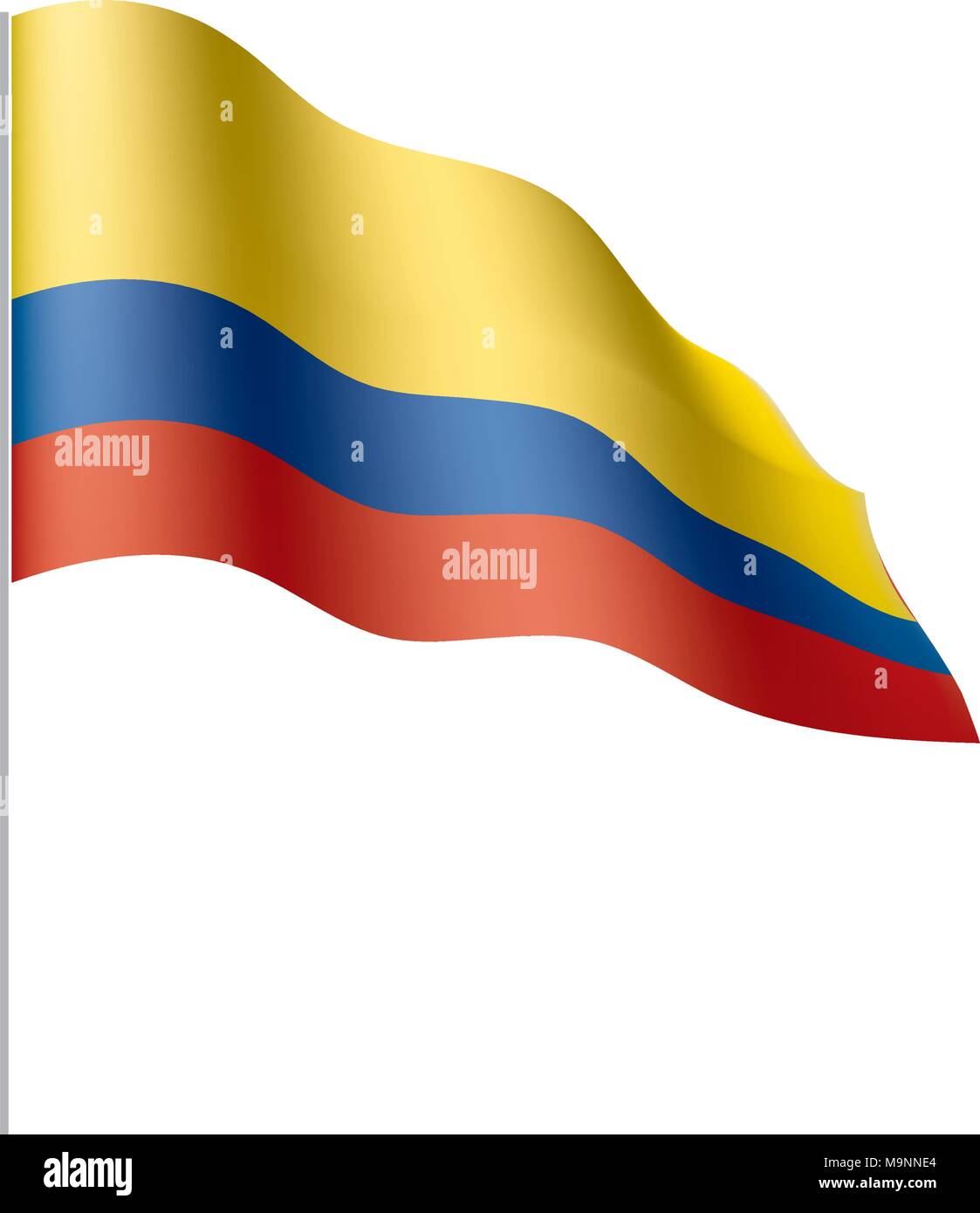Colombie drapeau, vector illustration Illustration de Vecteur
