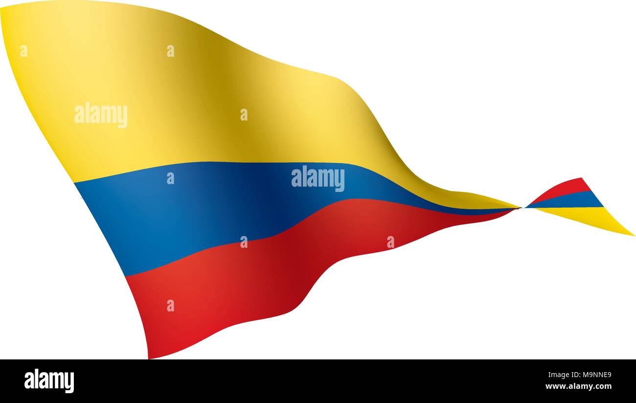 Colombie drapeau, vector illustration Illustration de Vecteur