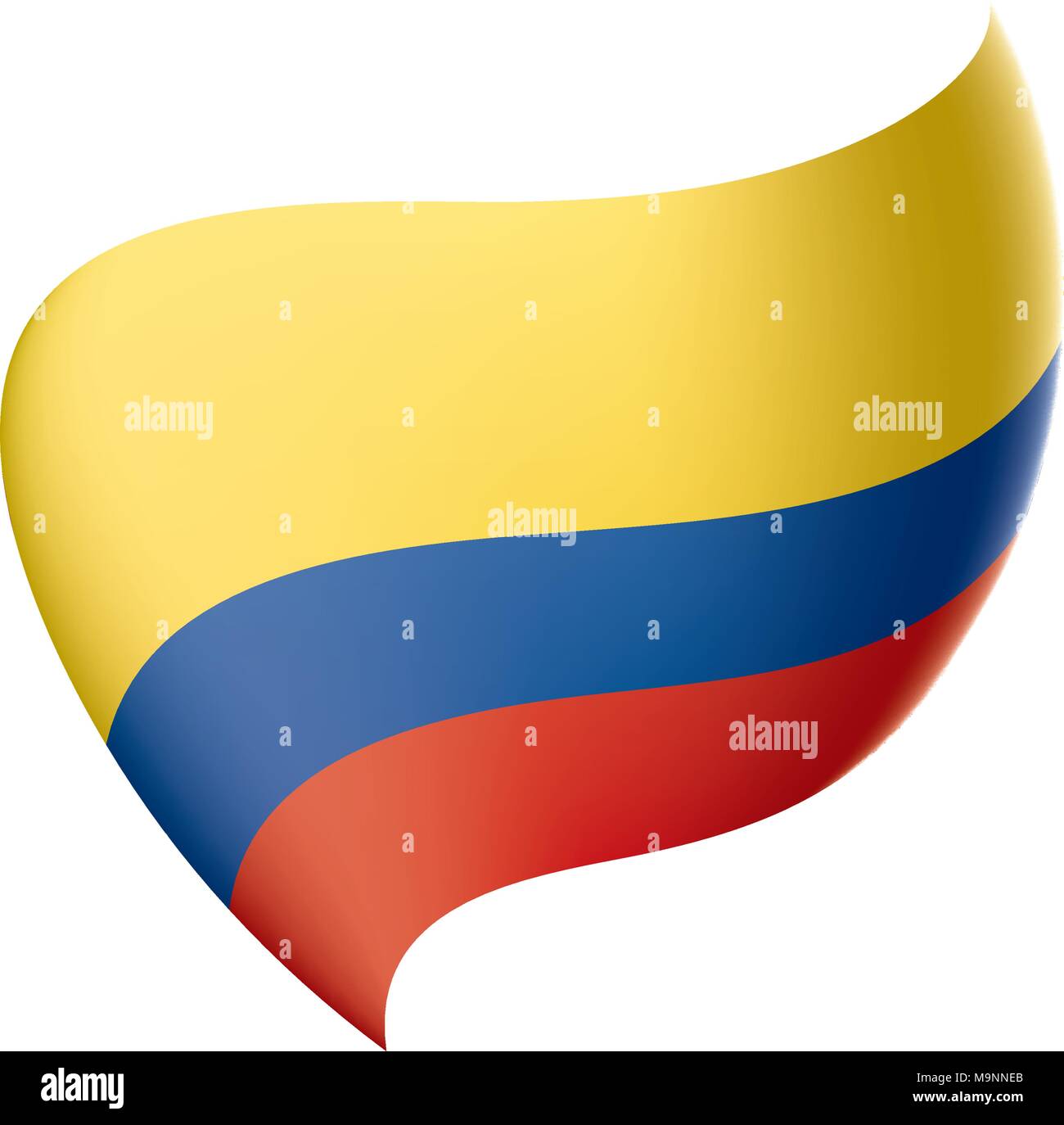 Colombie drapeau, vector illustration Illustration de Vecteur