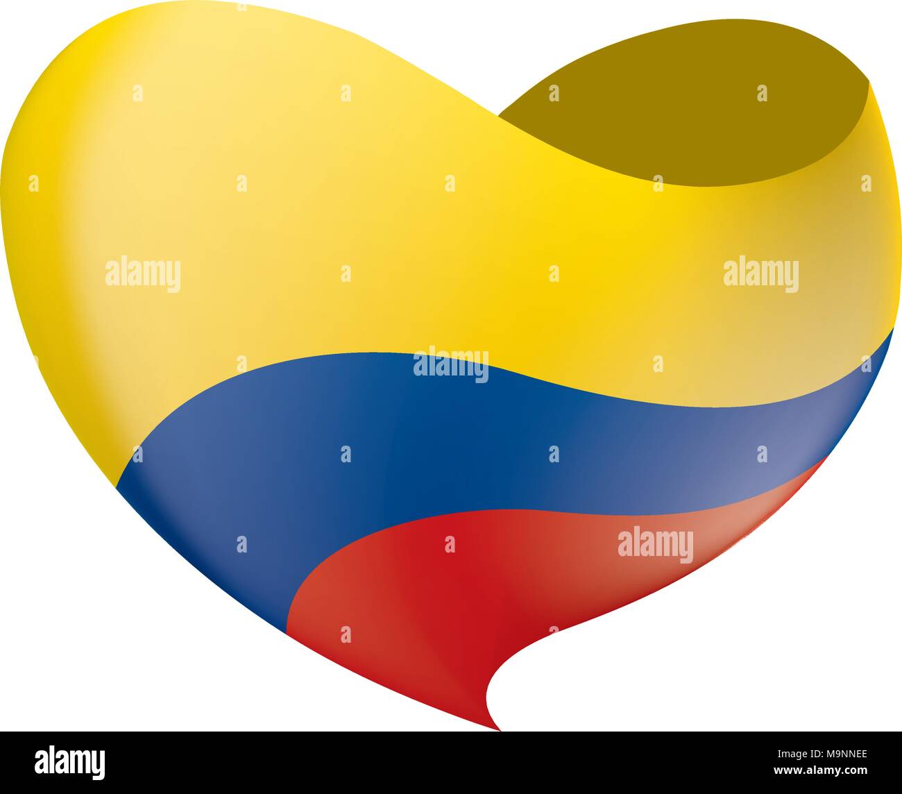 Colombie drapeau, vector illustration Illustration de Vecteur