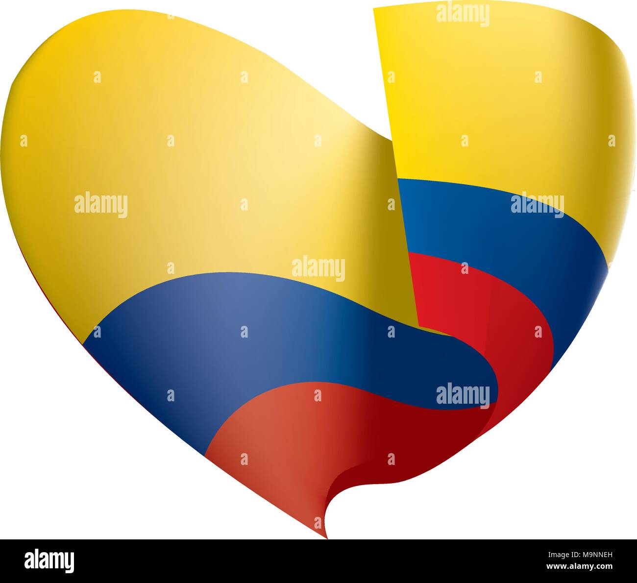 Colombie drapeau, vector illustration Illustration de Vecteur