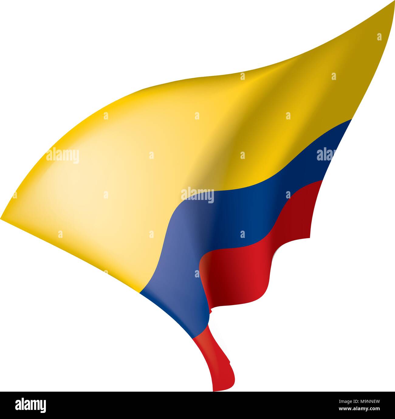 Colombie drapeau, vector illustration Illustration de Vecteur