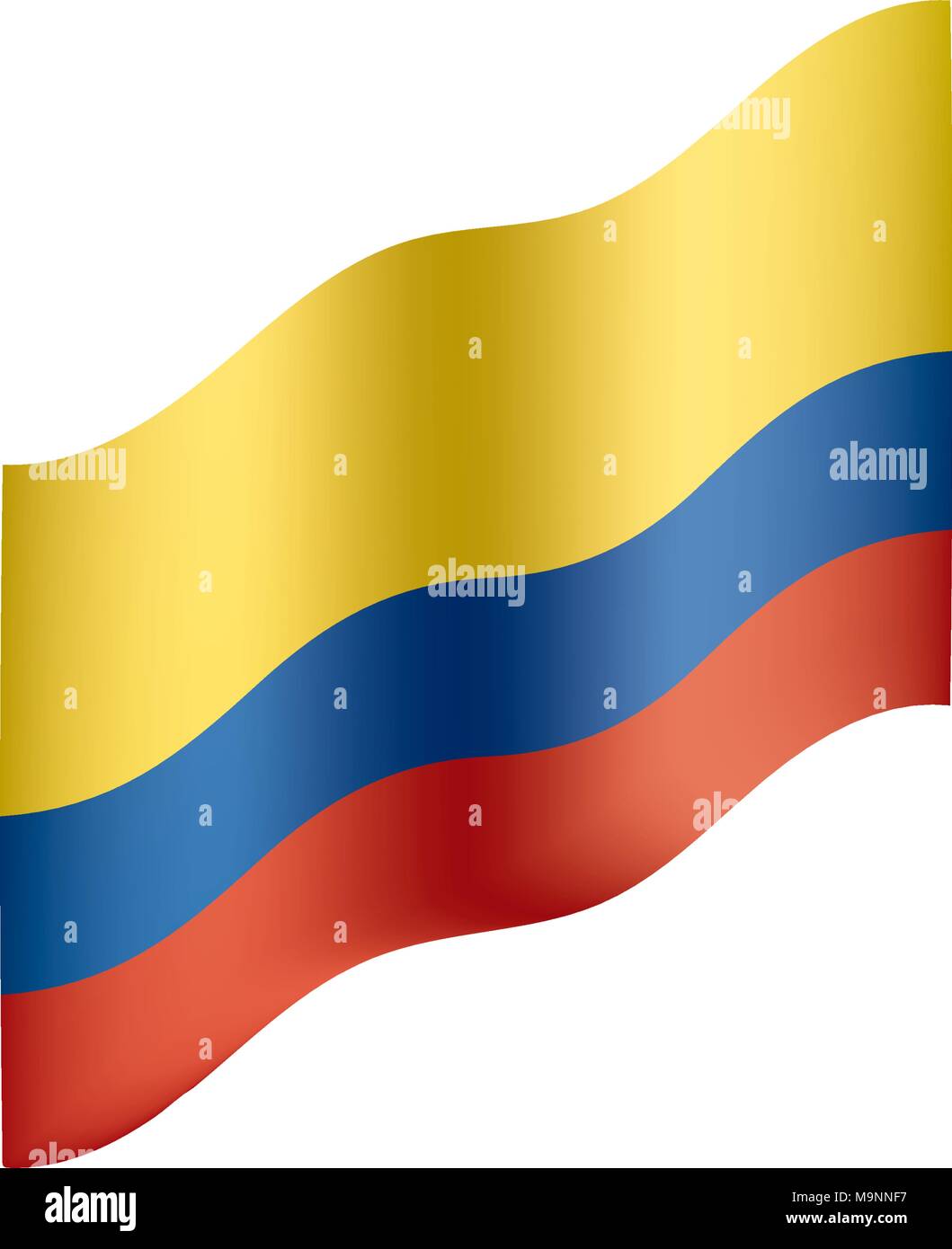 Colombie drapeau, vector illustration Illustration de Vecteur