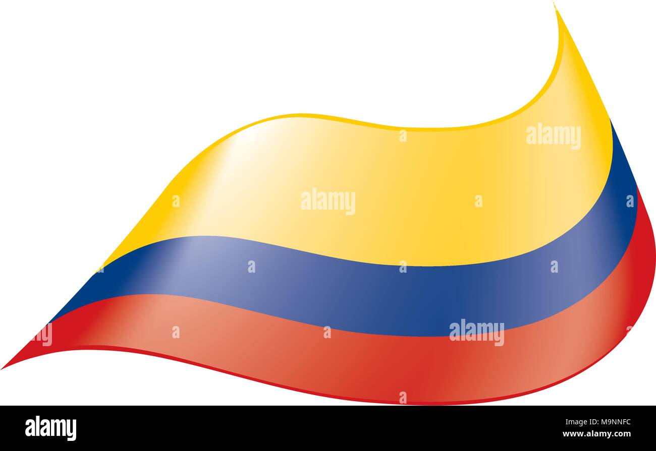 Colombie drapeau, vector illustration Illustration de Vecteur
