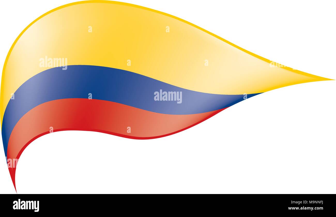 Colombie drapeau, vector illustration Illustration de Vecteur