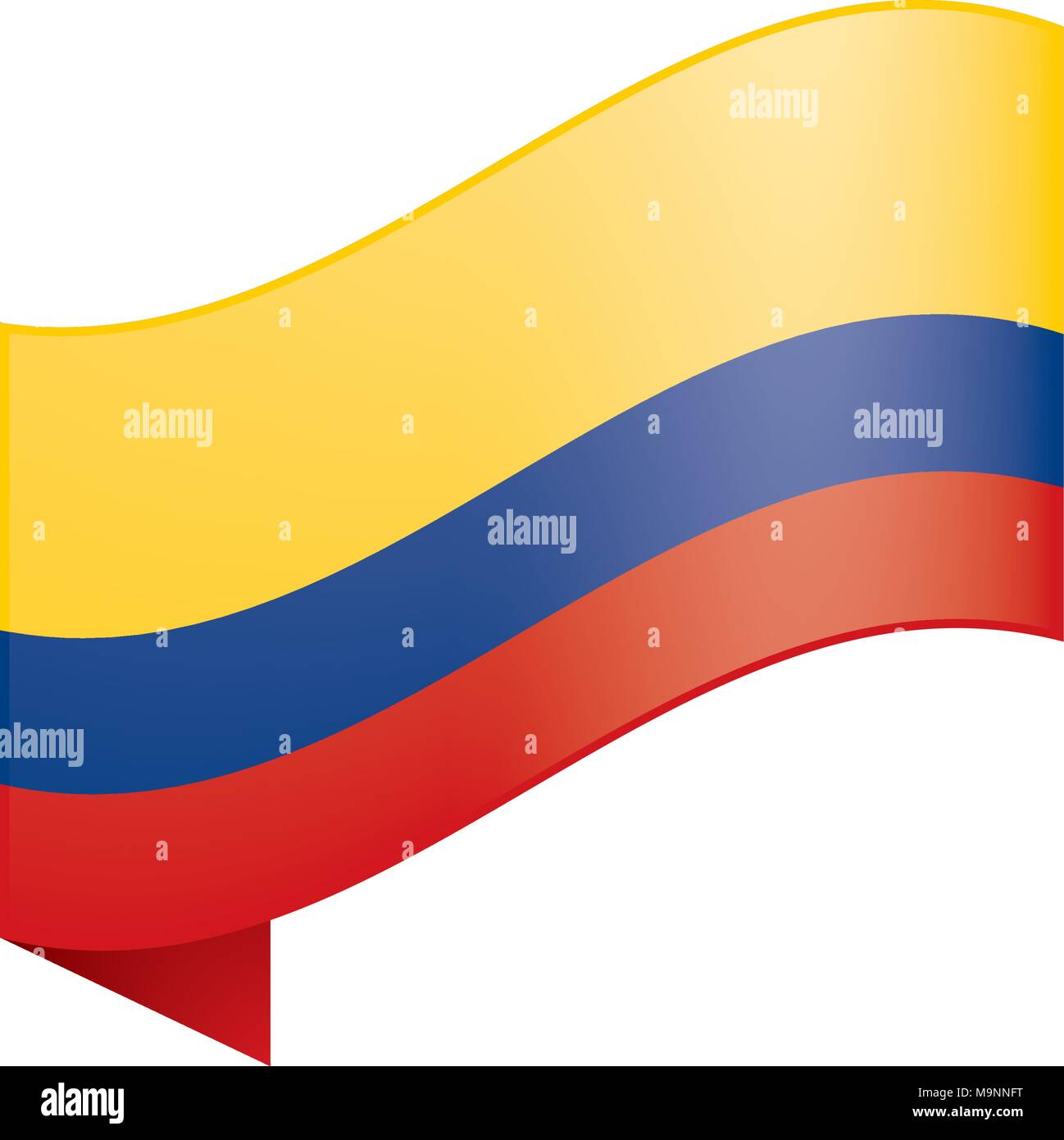 Colombie drapeau, vector illustration Illustration de Vecteur