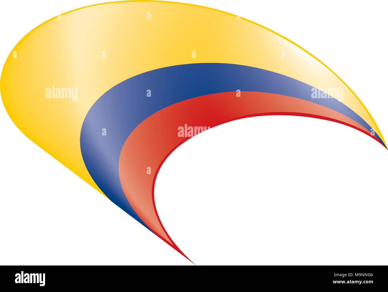 Colombie drapeau, vector illustration Illustration de Vecteur