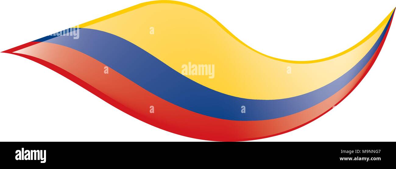 Colombie drapeau, vector illustration Illustration de Vecteur