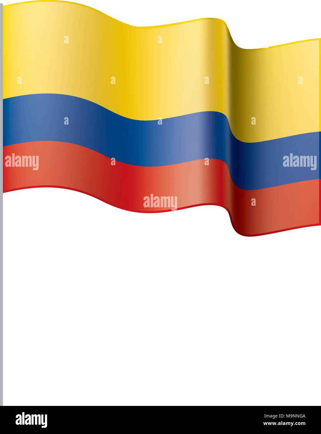 Colombie drapeau, vector illustration Illustration de Vecteur