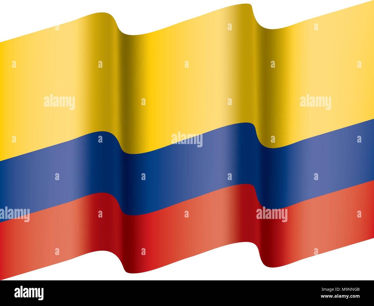 Colombie drapeau, vector illustration Illustration de Vecteur