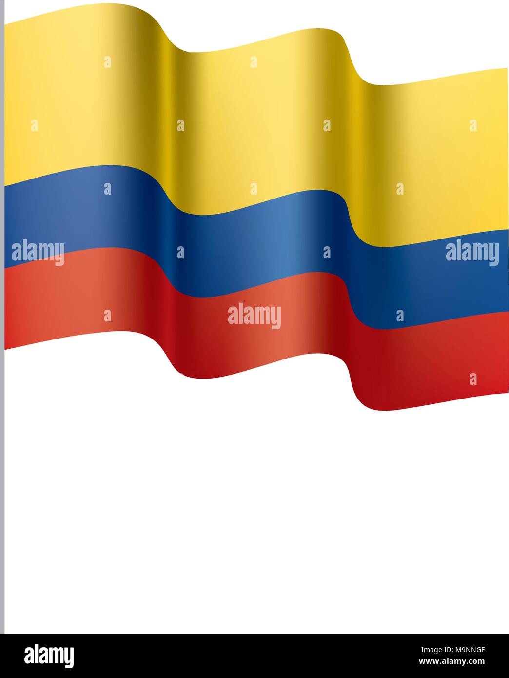 Colombie drapeau, vector illustration Illustration de Vecteur