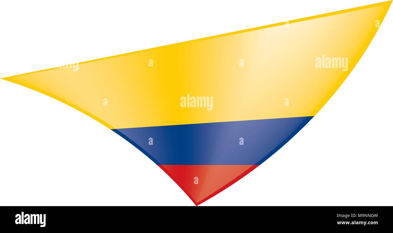 Colombie drapeau, vector illustration Illustration de Vecteur
