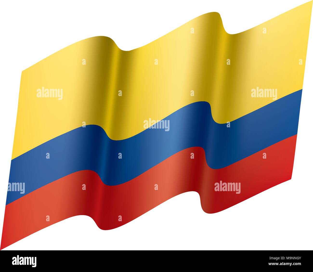 Colombie drapeau, vector illustration Illustration de Vecteur