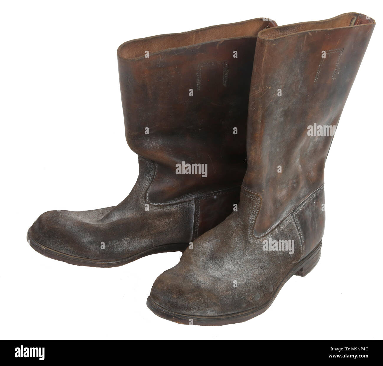 World War 2 soldat allemand hobnailed bottes de marche Banque D'Images