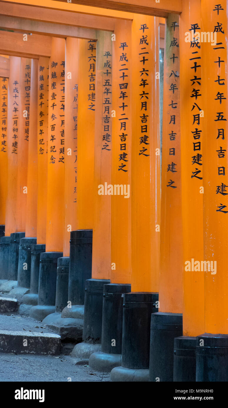 Fushimi Inari Taisha Japon kyoto , Banque D'Images