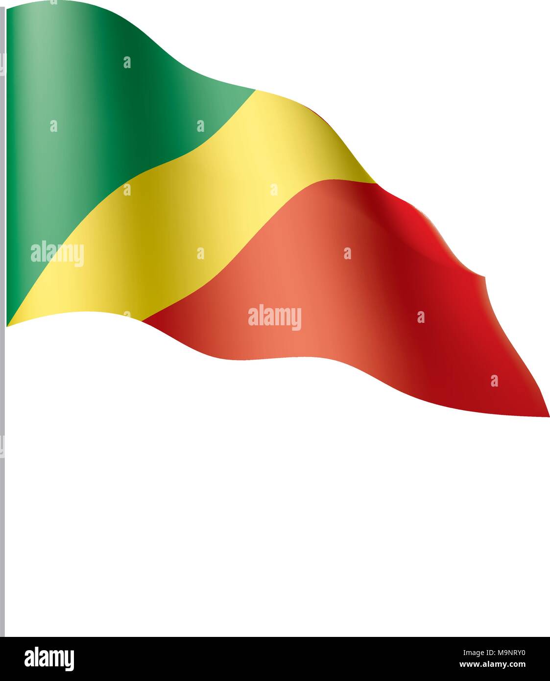 Congo drapeau, vector illustration Illustration de Vecteur