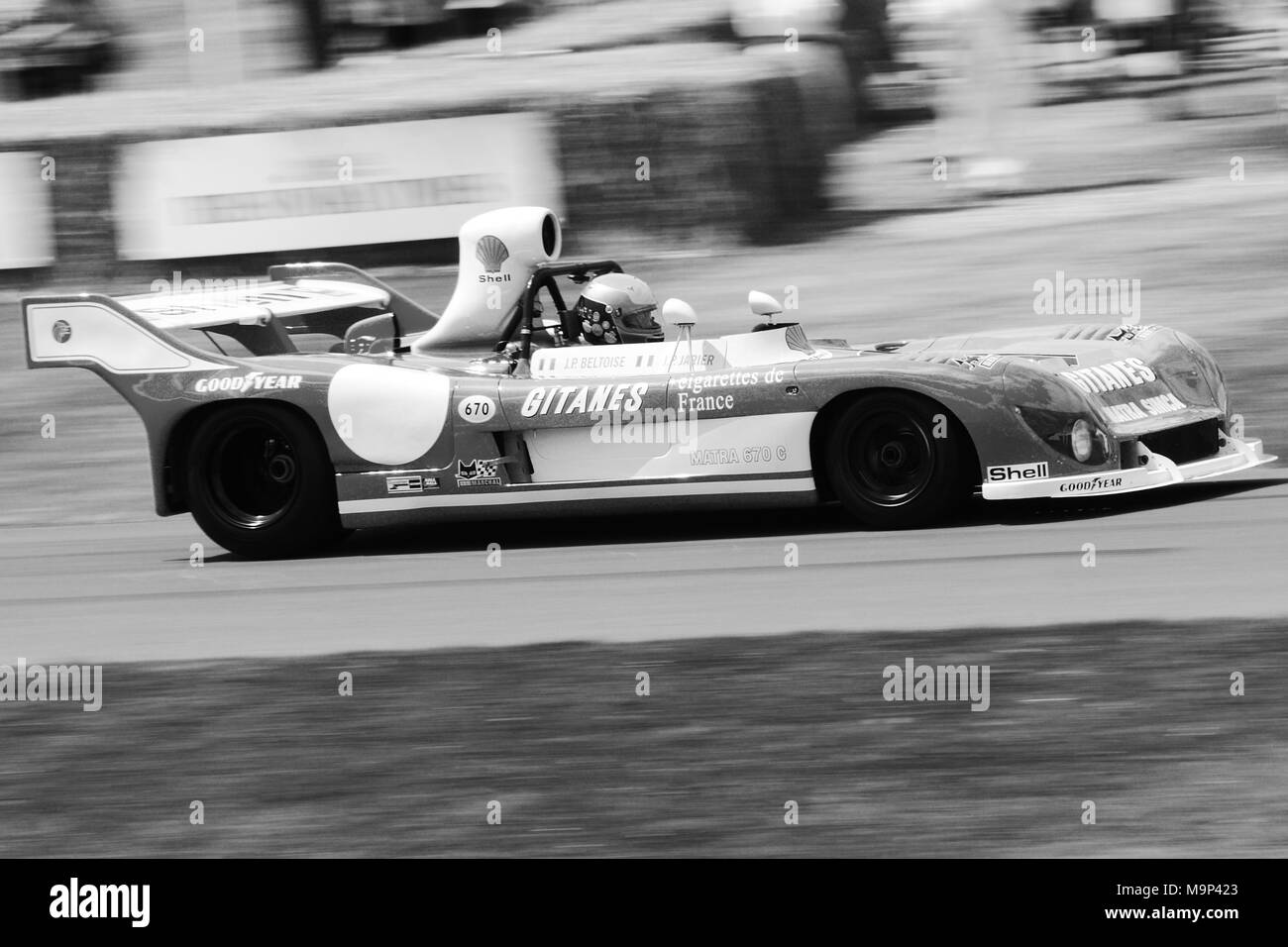 1972 Matra-Simca MS670 groupe 5 voiture de course prototype conçu par Bernard Boyer Banque D'Images