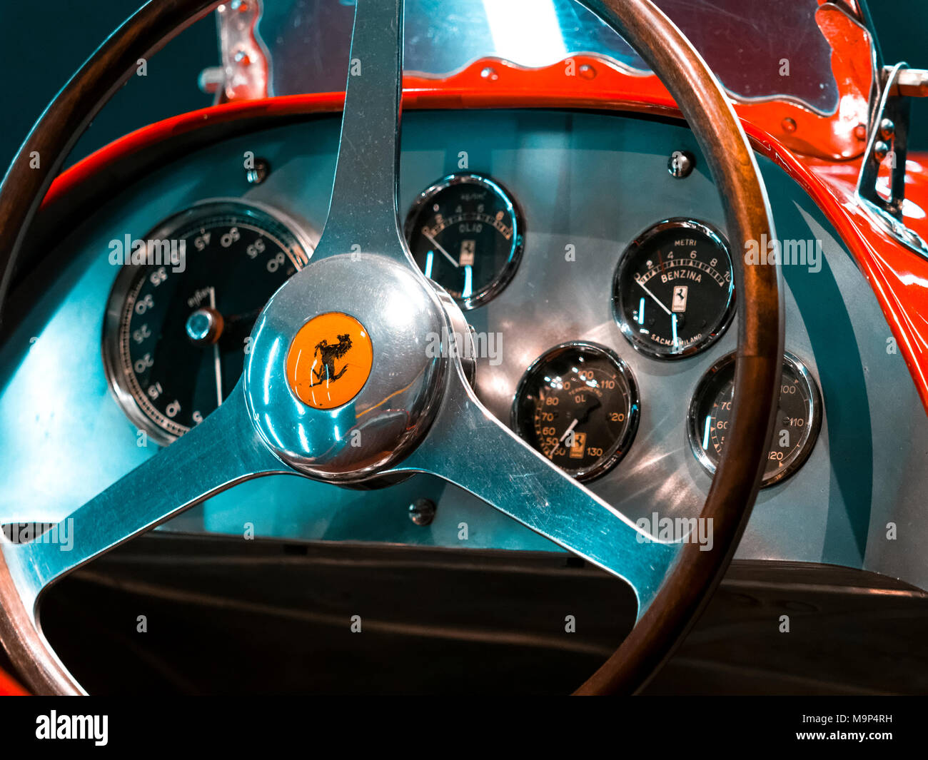 Ferrari 500 Grand Prix de voiture de course monoplace de 1952, Ferrari est un constructeur automobile italien fondé en Italie en 1947. Banque D'Images