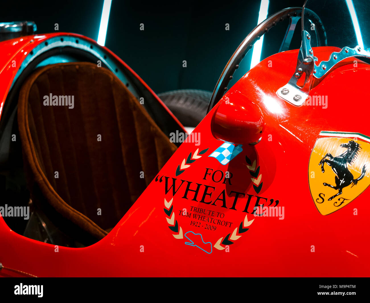 Ferrari 500 Grand Prix de voiture de course monoplace de 1952, Ferrari est un constructeur automobile italien fondé en Italie en 1947. Banque D'Images