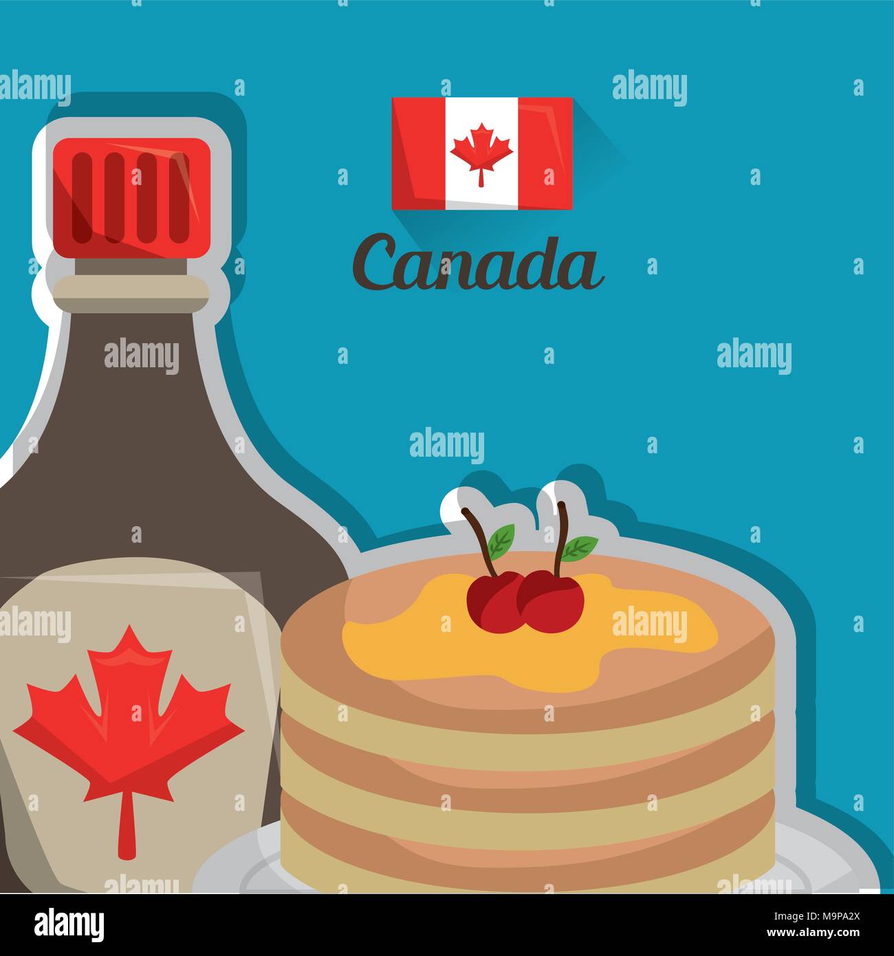 Pays Canada american Illustration de Vecteur