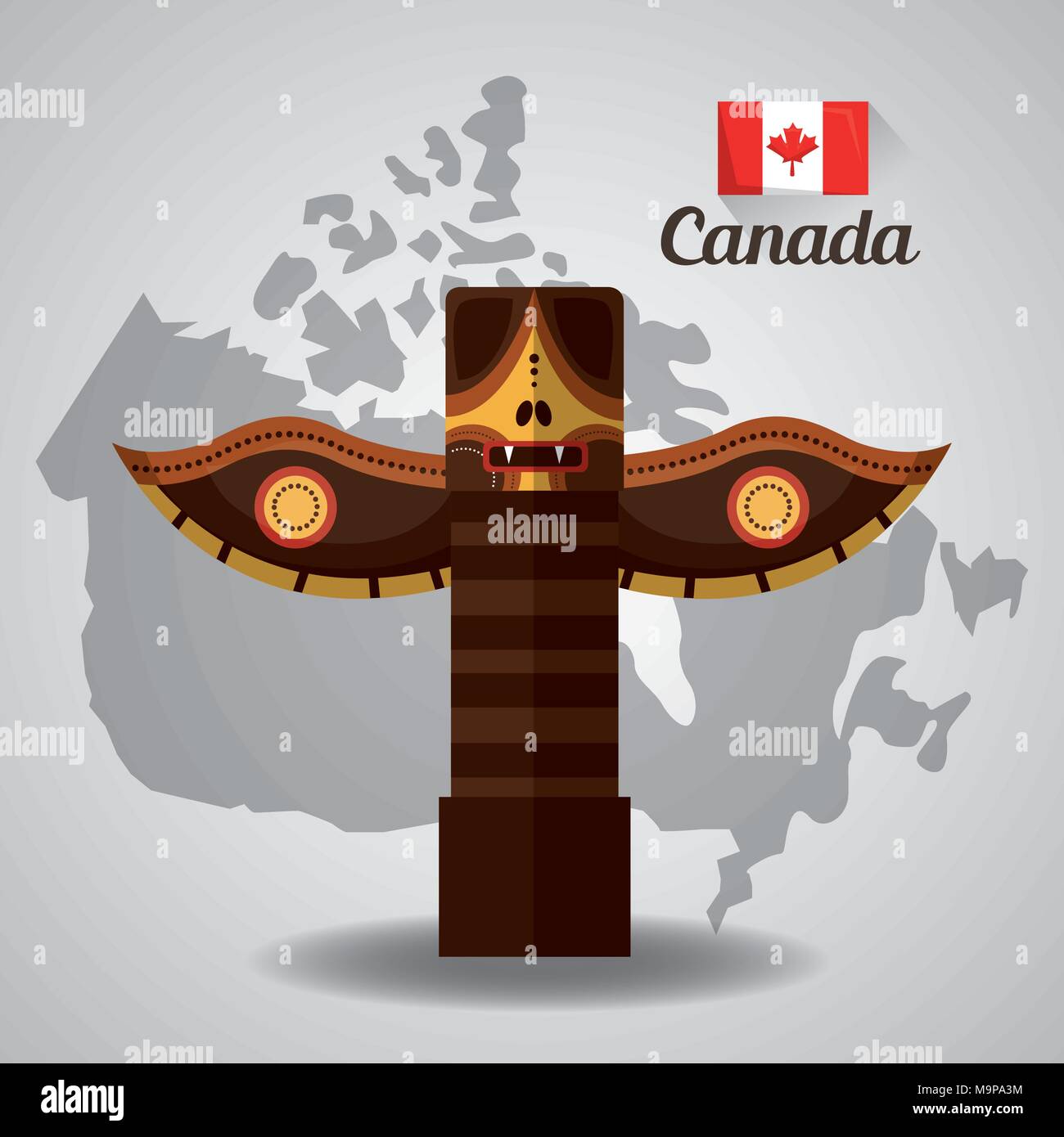 Pays Canada american Illustration de Vecteur