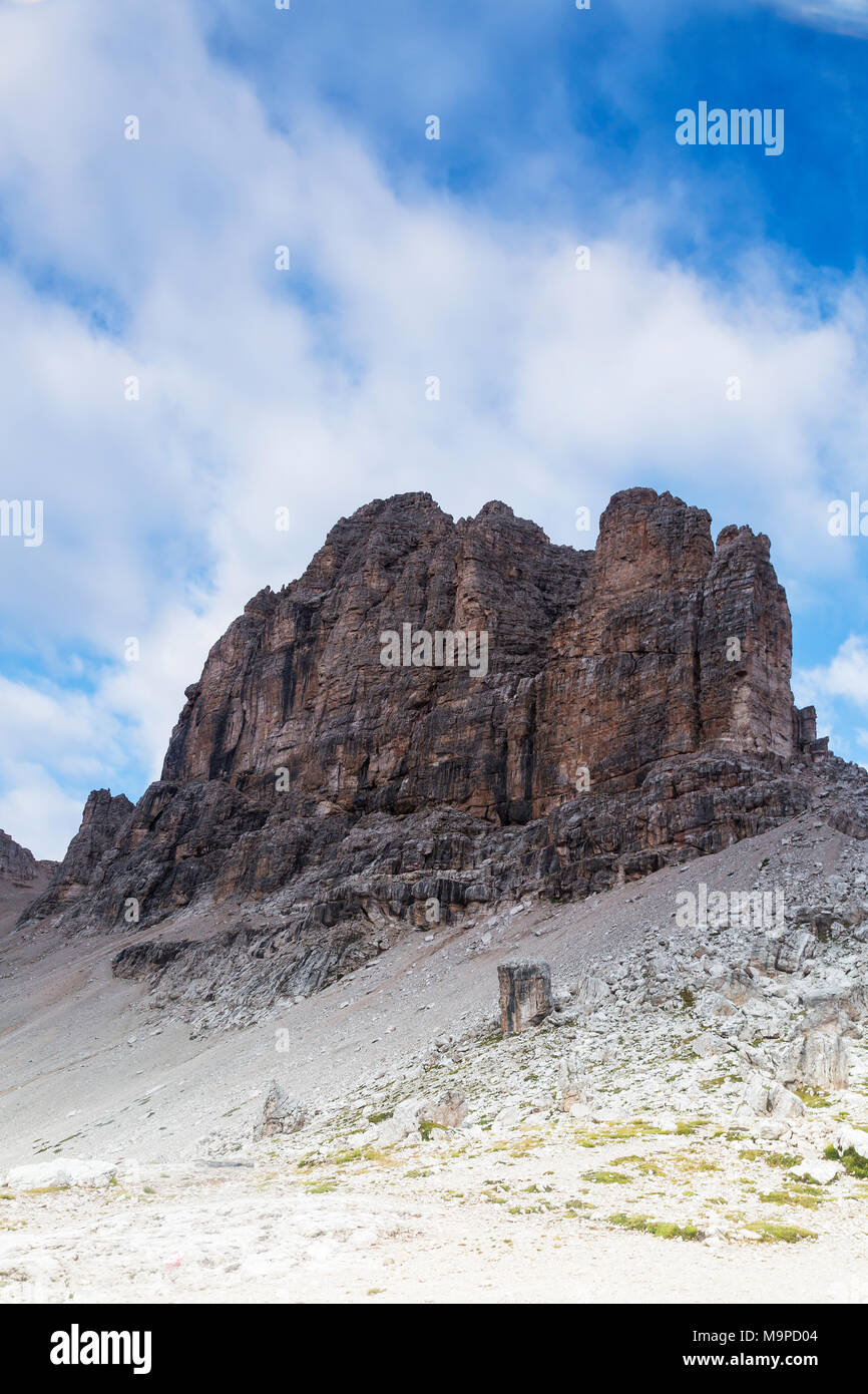 Sas mont da Lech, le nord de groupe du Sella, Dolomites, Tyrol du Sud, Italie Banque D'Images